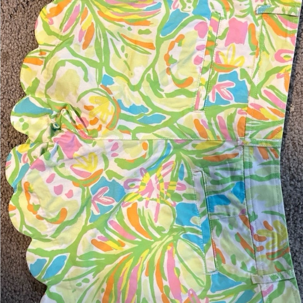Lilly Pulitzer Buttercup Multicolor Scalloped Shorts